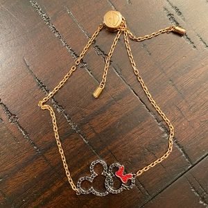 Swarovski Crystal Mickey and Minnie adjustable bracelet
